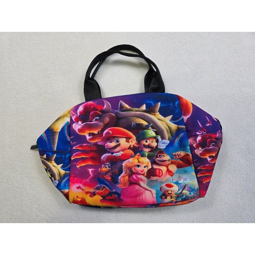 Super Mario Bros Insulated Lunch Tote Bag With Dual Handles